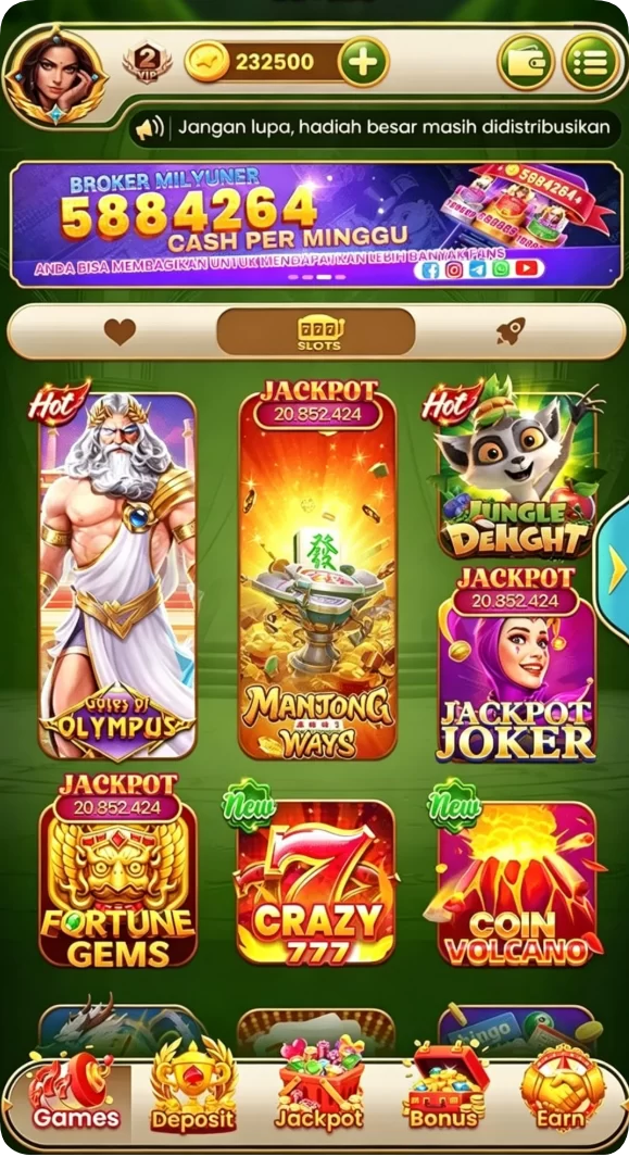 Tampilan utama aplikasi Review Aplikasi gacor77 yang intuitif dan efisien.